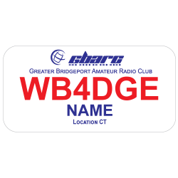 Medium Greater Bridgeport Amateur Radio Club GBARC Badge