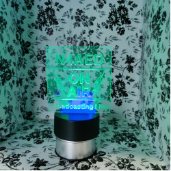 LED Desk Lamp w/ Square Acrylic